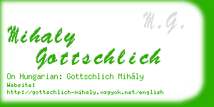 mihaly gottschlich business card